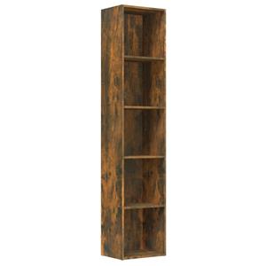 bonnevie Bücherregal,Standregal Räuchereiche 40x30x189 cm Holzwerkstoff vidaXL