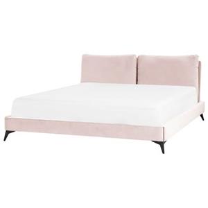 Beliani MELLE Bed roze 180x200