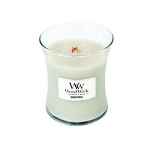 WoodWick Scented candle with wooden lid - WarmWool