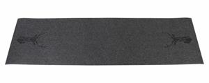 Dekoleidenschaft Tischläufer »Platzhirsch aus Filz, grau, mit schwarzem Hirsch-Motiv, 40x140 cm«