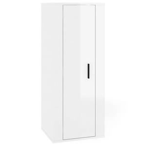 Vidaxl Tv-wandschrank Hochglanz-weiß 40x34,5x100 Cm