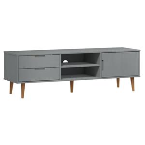 vidaXL TV-Schrank »TV-Schrank MOLDE Grau 158x40x49 cm Massivholz Kiefer« (1-St)