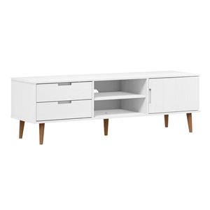 vidaXL TV-Schrank »TV-Schrank Weiß 158x40x49 cm Massivholz Kiefer« (1-St)