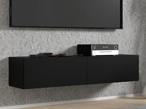Mobistoxx Tv-meubel BINTO 2 deuren 140 cm zwart/phanton zwart