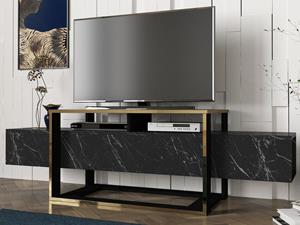 Mobistoxx Tv-meubel BIANNO 160 cm zwart/goud