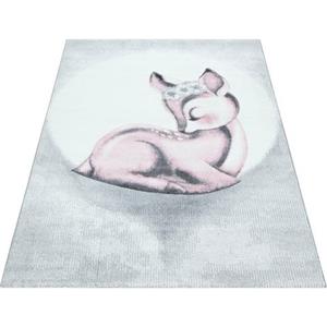 Ayyildiz Teppiche Kinderteppich Bambi 850, rechteckig, 11 mm Höhe, Rehkitz Motiv, Kurzflor