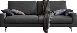 Hülsta Sofa 2,5-Sitzer hs.450, Armlehne niedrig, Breite 184 cm, Fuß Chromspange, in Stoff oder Leder