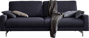 Hülsta Sofa 2,5-Sitzer hs.450, Armlehne niedrig, Breite 184 cm, Fuß Chromspange, in Stoff oder Leder