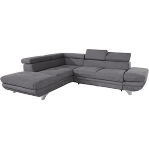 COTTA Polstergarnitur, (Set), Set: bestehend aus Ecksofa und Hocker, wahlweise mit Bettfunktion