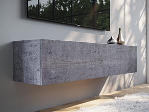 Mobistoxx Tv-meubel KINGSTON 1 klapdeur 140 cm beton