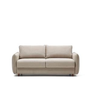 Natur24 Schlafsofa 2-Sitzer Bettsofa 185 x 93 x 67 cm Chenille Beige Stuhl