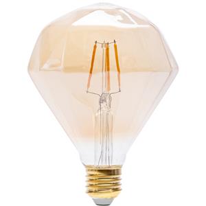 BES LED LED Lamp - Aigi Glow Diamond - E27 Fitting - 4W - Warm Wit 1800K - Amber