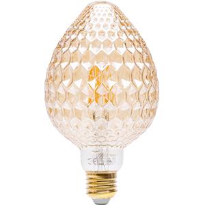 BES LED LED Lamp - Aigi Glow Strawberry - E27 Fitting - 4W - Warm Wit 1800K - Amber