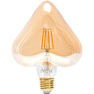 BES LED LED Lamp - Aigi Glow Heart - E27 Fitting - 4W - Warm Wit 1800K - Amber