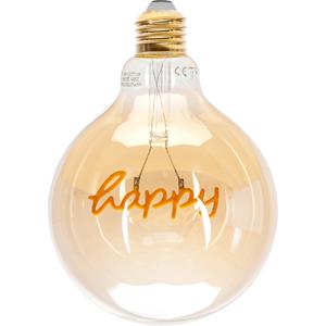 BES LED LED Lamp - Aigi Glow Happy - E27 Fitting - 4W - Warm Wit 1800K - Amber