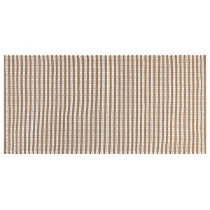 BELIANI Vloerkleed katoen wit/bruin 80 x 150 cm SOFULU