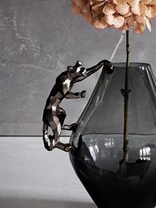 Sizland Dezign Vaas decoratie metaal - vaas decoratie Hanging Jaguar - vaas decoratie zwart