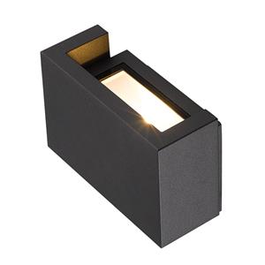 VK Lighting Lumina - buiten wandlamp - 18,3 x 14 x 10,1 cm - 17W dimbare LED incl. - IP54 - antraciet