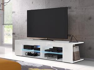 Mobistoxx Tv-meubel SMILE wit/hoogglans wit met led