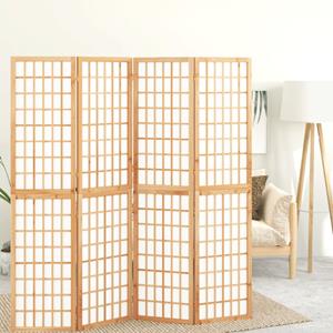 vidaxl Kamerscherm inklapbaar 4 panelen Japanse stijl 160x170 cm