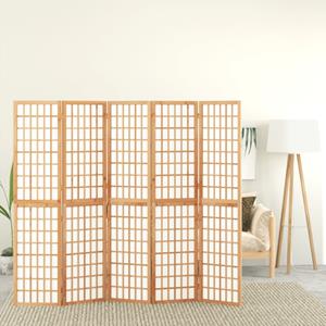 vidaXL Raumteiler »5-tlg Paravent Japanischer Stil Faltbar 200x170 cm Raumteiler«
