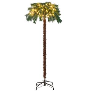 Costway 150 cm Künstlicher Weihnachtsbaum Beleuchtete Weihnachtspalme mit Warmweißen Lichtern