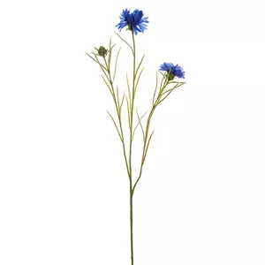 Pure Royal Kunstbloem Korenbloemsteel 72cm - blauw