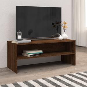 VidaXL Tv-meubel 100x40x40 Cm Bewerkt Hout Bruineikenkleurig