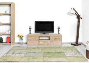 Steigerhouttrend Steigerhouten TV meubel Colfax met klep en lade
