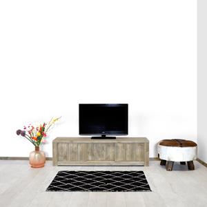 Steigerhouttrend Steigerhouten TV meubel Lutsen met schuifdeuren