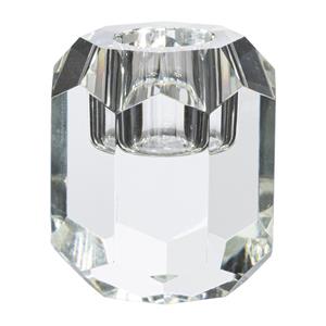 Xenos Dinerkaarshouder Kristal hoog - transparant - ø5x6 cm