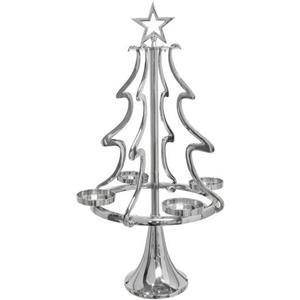 my home Adventsleuchter "Tannenbaum, Weihnachtsdeko", (1 St.), Kerzenständer aus Aluminium, Höhe 99 cm
