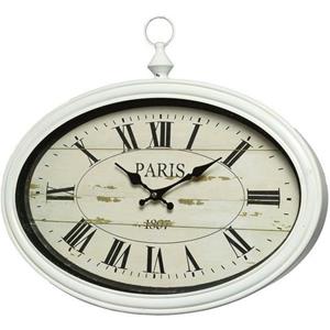 Ambiente Haus Wanduhr "Paris Wanduhr - weiß 34x50cm"