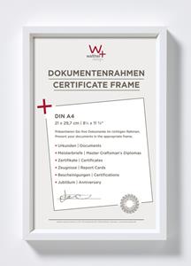 Walther Kunststoffrahmen Steel Style ES130W 21x29,7cm weiss