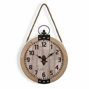 Wanduhr Versa O Clock Holz Mdf (40 X 6,5 X 47 Cm)