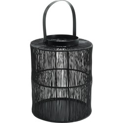 PTMD Collection PTMD Orise Black iron lantern round wire powder coatedS
