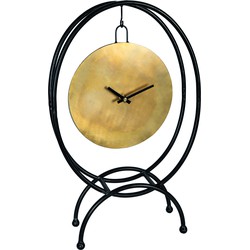 PTMD Collection PTMD Runa Gold metal table clock hanging part oval
