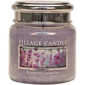 Village Candle Geurkaars Rosemary Lavender 7 Cm Wax/glas Lila