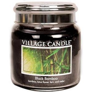 Village Candle Kaars Black Bamboo 9,5 X 11 Cm Wax Zwart