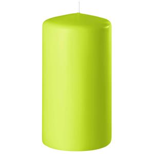 Enlightening Candles 1x Lime Groene Cilinderkaars/stompkaars 6 X 8 Cm 27 Branduren tompkaarsen