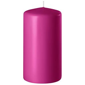 Enlightening Candles 1x Fuchsia Roze Cilinderkaars/stompkaars 6 X 8 Cm 27 Branduren tompkaarsen