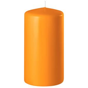 Enlightening Candles 1x Oranje Cilinderkaars/stompkaars 6 X 10 Cm 36 Branduren tompkaarsen