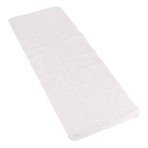 Merkloos Witte Anti-slip Badmat 35 X 97 Cm Rechthoekig - Badmatjes