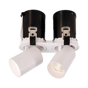 Deko-Light LED Deckeneinbauleuchte Rigel Mini Round Double in Weiß 2x 11W 1390lm