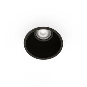 Faro Fresh - inbouwspot - Ø 90 mm, Ø 83 mm inbouwmaat - IP44 - mat zwart