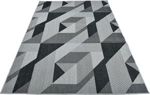 Home affaire Läufer Borfin, rechteckig, 7 mm Höhe, mit geometrischem Muster, schmutzabweisend, In-und Outdoor geeignet