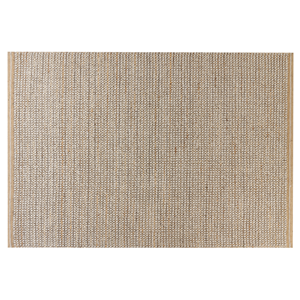 beliani Teppich Wolle / Jute / Baumwolle beige 140 x 200 cm hangewebt Boho Banoo - Beige
