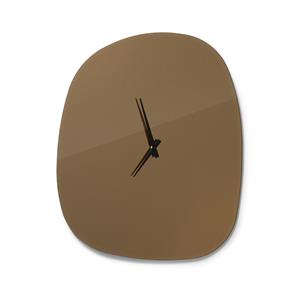 By-Boo Clock Amber Glas, 30 x 30cm - Bruin
