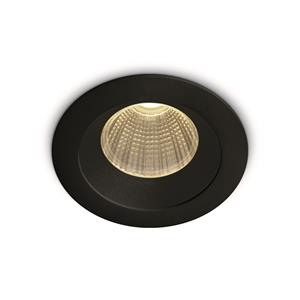 ONE Light 3W Dark Light Range - inbouwspot - Ø 50 mm, Ø 44 mm inbouwmaat - 3W LED incl. - zwart