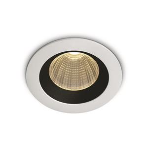 ONE Light 3W Dark Light Range - inbouwspot - Ø 50 mm, Ø 44 mm inbouwmaat - 3W LED incl. - wit en zwart